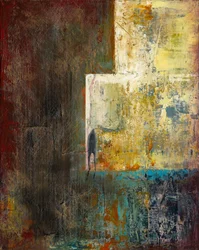 Figura solitaria abstracta