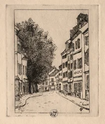 Seis grabados: Notre Dame, Pontoise, 1895