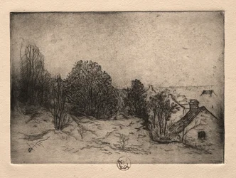 Seis grabados: Vesnots, Auvers en el Oise, 1895