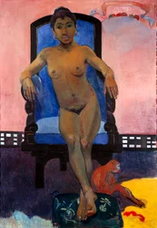 Aita Tamari Vahine Judith Te Parari, Retrato de Annah la Javanesa, pintura de Paul Gauguin (1848-1903)