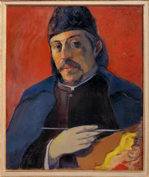 Autoportrait a la Palette (óleo sobre lienzo)