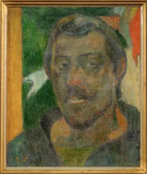 Autoportrait avec Ondine - Autorretrato con Undine (pintura sobre lienzo)