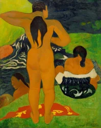 Tahitianas bañándose