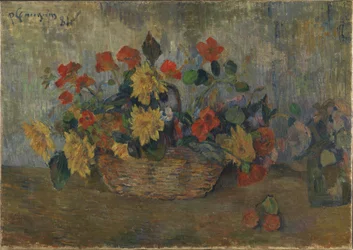 Cesta con flores, 1884