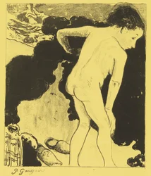 Bañistas en Bretaña, de la Suite Volpini: Dessins lithographiques, 1889