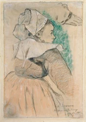 Mujer bretona de perfil derecho, 1886