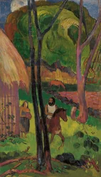 Caballero delante de la cabaña, 1902