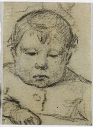 Emil Gauguin de niño, mano derecha hacia delante, hacia 1875-76