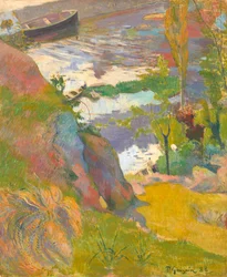 Pescadores y bañistas en el Aven