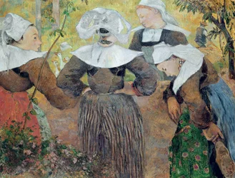 Cuatro mujeres bretonas, 1886