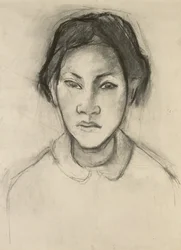 Cabeza de una mujer tahitiana