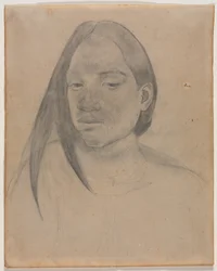 Cabeza de una Mujer Tahitiana, 1891