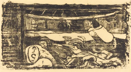 Interior de una cabaña