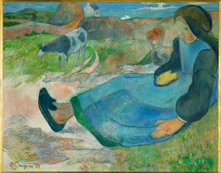 La Gardeuse de vaches, ou Jeune Bretonne (óleo sobre lienzo)