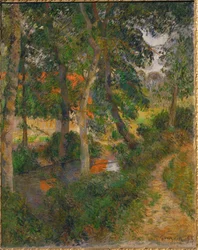 La sente du pere Jean ou les toits rouges (óleo sobre lienzo)