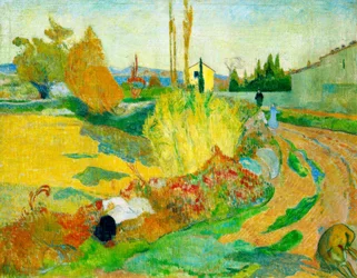 Paisaje cerca de Arles (Camino en el canal Roubinele-Roi)