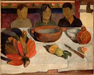 La comida, o los plátanos (pintura sobre lienzo)