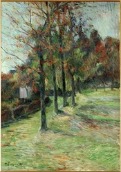 Route de Rouen II (óleo sobre lienzo)