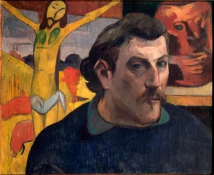 Autorretrato con Cristo Amarillo