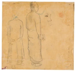 Dos figuras (relacionado con el cuadro Paisaje tahitiano)