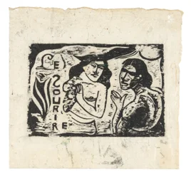 Dos mujeres charlando, cabecera para Le Sourire