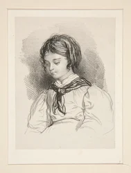 Busto de una niña pequeña