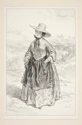 BURGUÉS. Traje de pueblo.