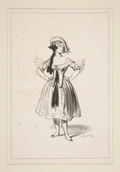 CHEVRIERE. Sombrero de fieltro.