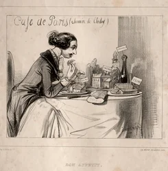 Croquis Fantastique: Buen apetito, 1839