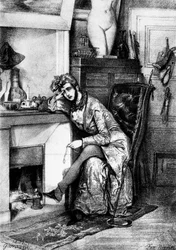 Far niente dibujo de Gavarni