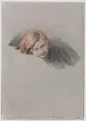Cabeza de un joven Estudio para LOiseau de passage, 1853