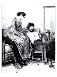 En prisión por deudas en Clichy, c.1830-40