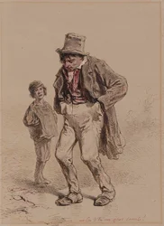 Hombre y niño ebrios