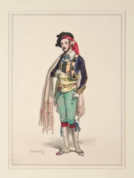 El arriero de mulas. (Traje de artista).