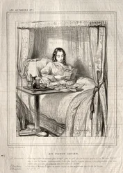 Las actrices: Al pequeño despertar..., 1843
