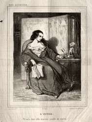 Las actrices: El estudio, 1843