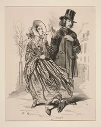 Moda de hombres (esta última palabra está tachada), de mujeres