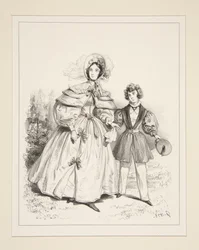 NEGLIGÉ DE MAÑANA. 1835.