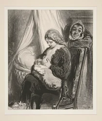 Escena de la vida privada del estibador.
