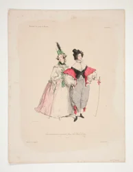 TRAVESTISSEMENS (sic) ORIGINALES para los bailes de 1834. Nos. 2 y 3.