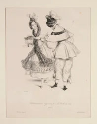 TRAVESTISSEMENS (sic) ORIGINALES para los bailes de 1834. Nos. 3 y 4.