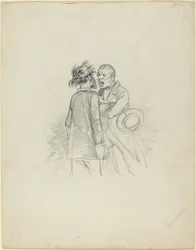 Dos hombres discutiendo