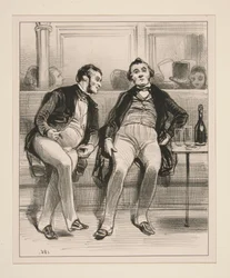 ¿Ve usted a ese hombre elegante que entra por ahí? - Sí...
