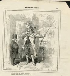 Ilustración de Hadol en Le Charivari