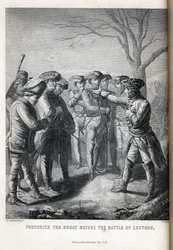 Federico el Grande antes de la Batalla de Leuthen