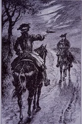 Dick Turpin encontrando al bandolero Tom King