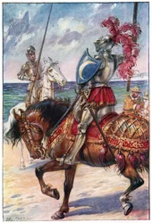 El Caballero de la Luna Blanca, ilustración de 