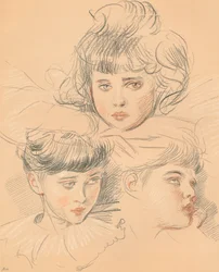 Boceto para un retrato de niños