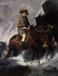 Bonaparte cruzando los Alpes