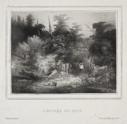Paisajes: La entrada de un bosque, 1829
